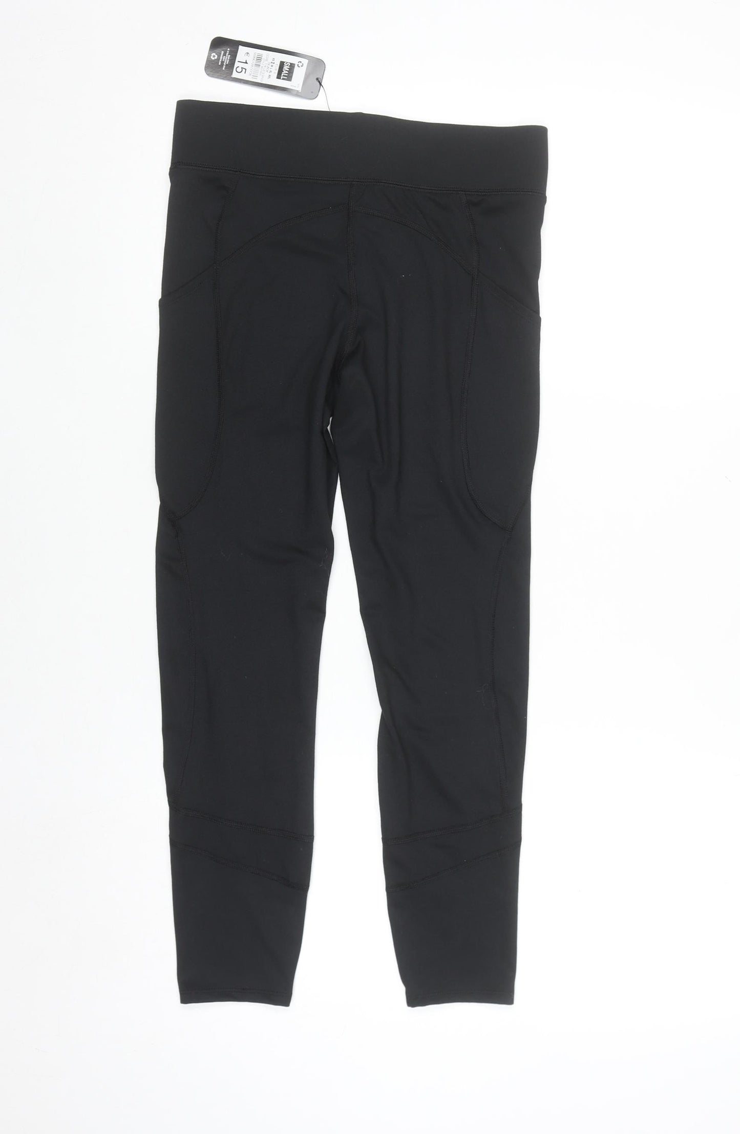 Dunnes Stores Women's Black 7/8 Ankle Leggings Size S Performance Sport