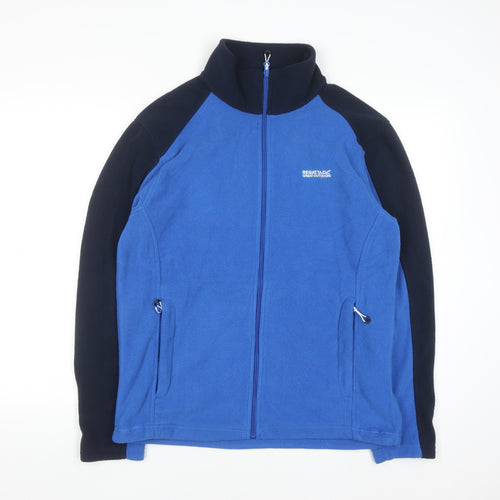 Regatta Mens Blue Full Zip Fleece Sweatshirt Small Outdoor