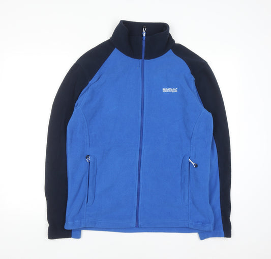 Regatta Mens Blue Full Zip Fleece Sweatshirt Small Outdoor