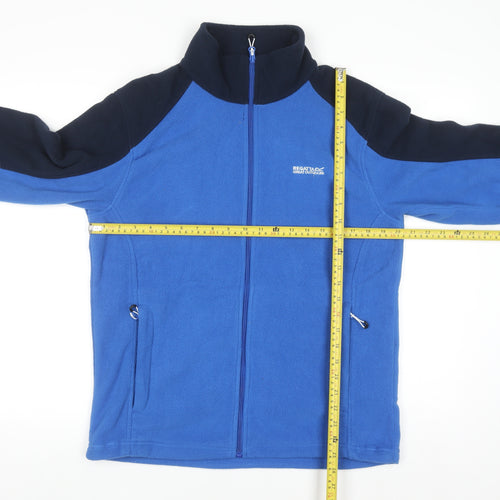 Regatta Mens Blue Full Zip Fleece Sweatshirt Small Outdoor