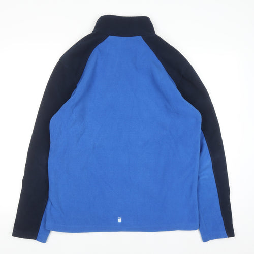 Regatta Mens Blue Full Zip Fleece Sweatshirt Small Outdoor