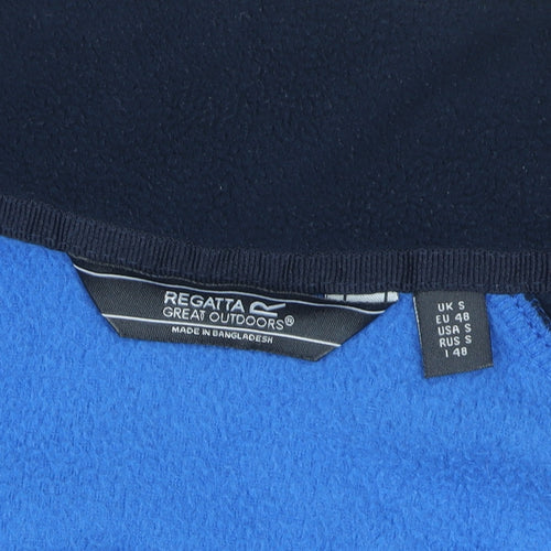 Regatta Mens Blue Full Zip Fleece Sweatshirt Small Outdoor