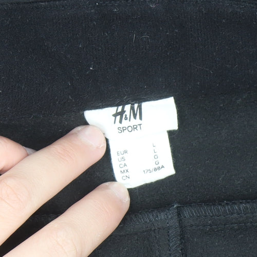 H&M Women Black Size 14 Snow Pants Softshell Active Trousers