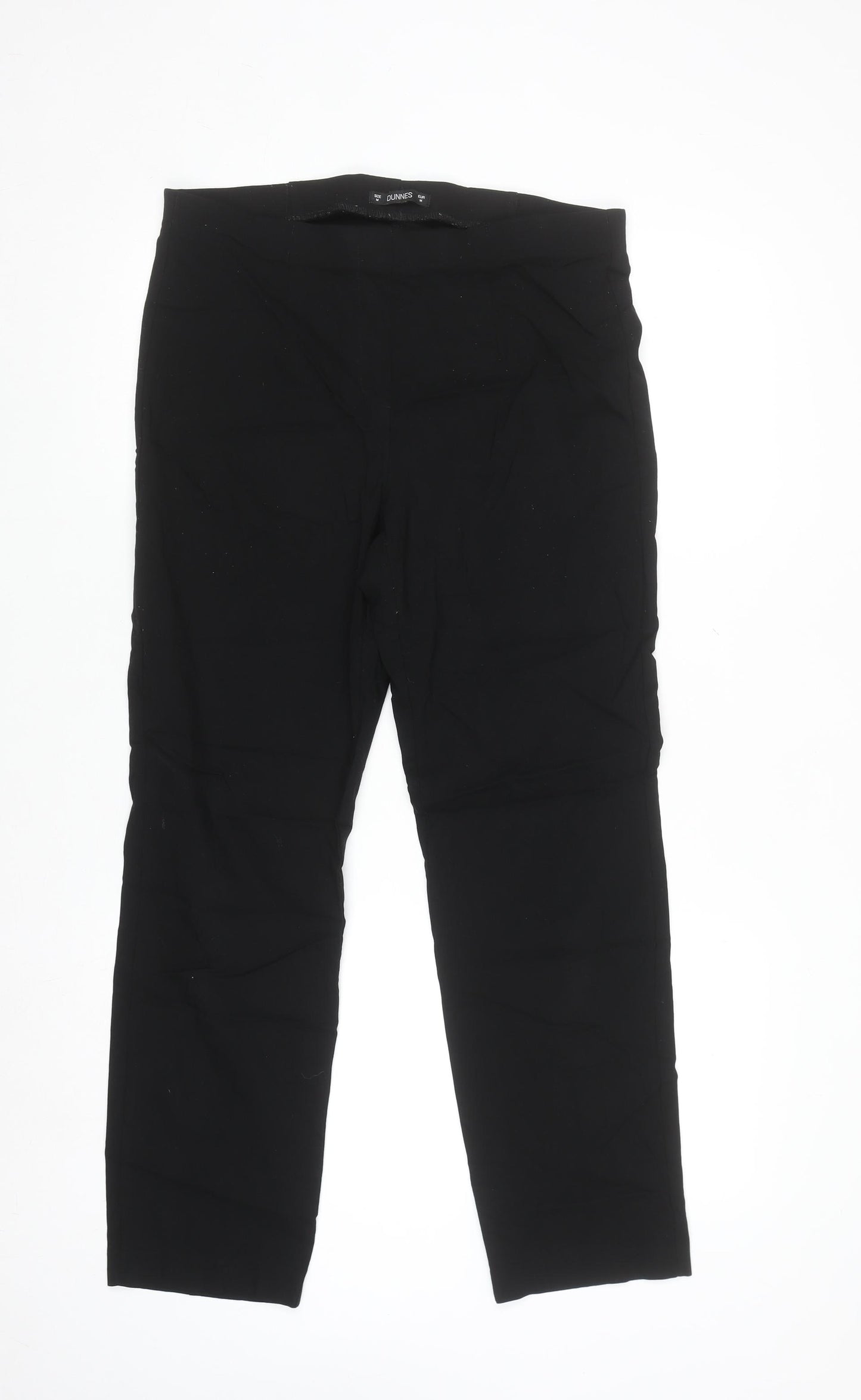 Dunnes Women's Black Slim Fit Stretch Trousers Size M