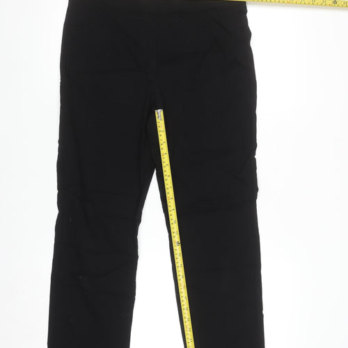 Dunnes Women's Black Slim Fit Stretch Trousers Size M