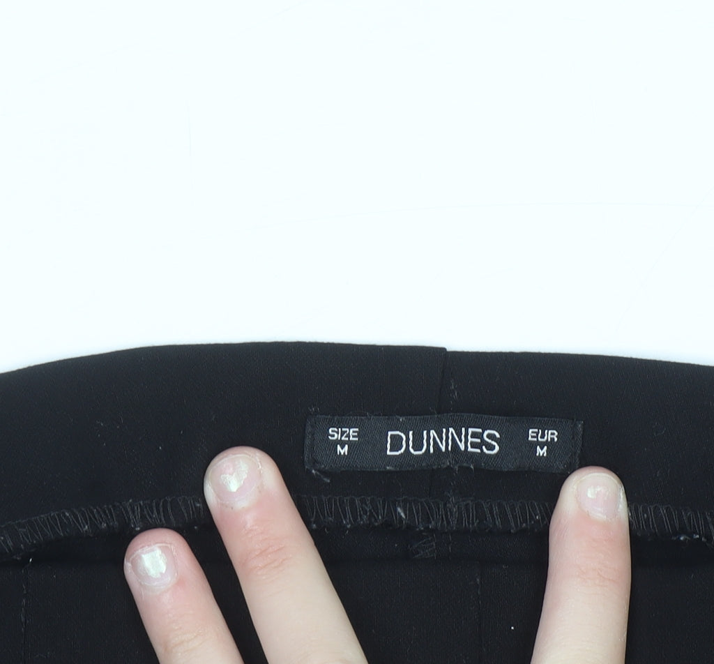 Dunnes Women's Black Slim Fit Stretch Trousers Size M