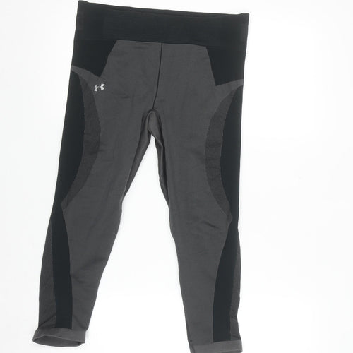 Under Armour Womens Black Compression Capri Leggings Size M