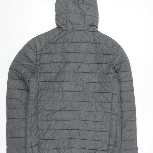 Ellesse Men's Grey XS Puffer Jacket Hooded Zip Winter Coat