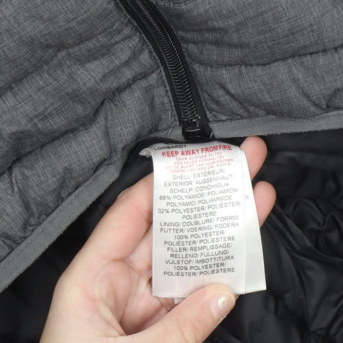 Ellesse Men's Grey XS Puffer Jacket Hooded Zip Winter Coat