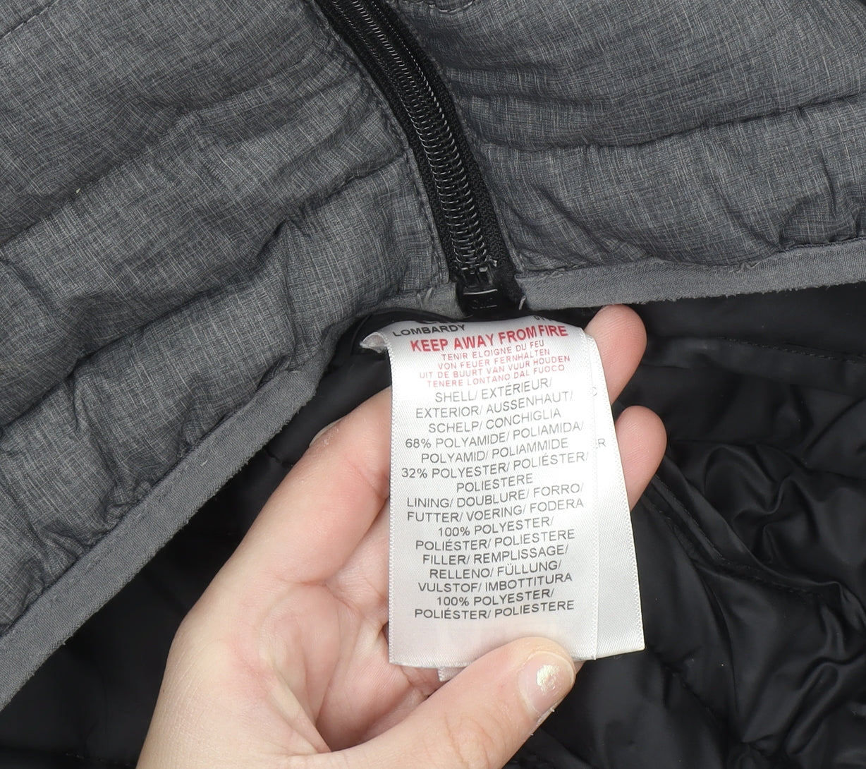 Ellesse Men's Grey XS Puffer Jacket Hooded Zip Winter Coat