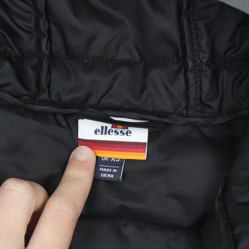 Ellesse Men's Grey XS Puffer Jacket Hooded Zip Winter Coat