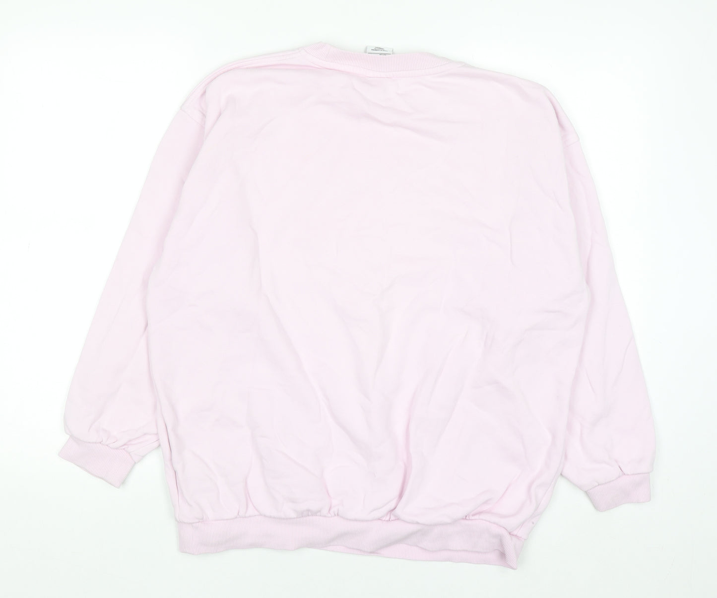 Nike Women's Pink Logo Crew Neck Pullover Sweatshirt XL