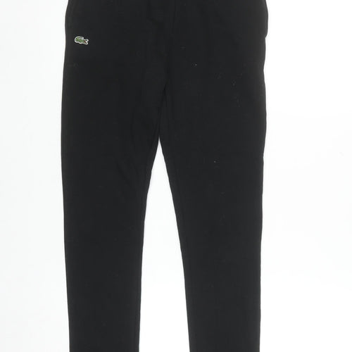 Lacoste Sport Women's Black Cotton Blend Jogger Trousers Size 14