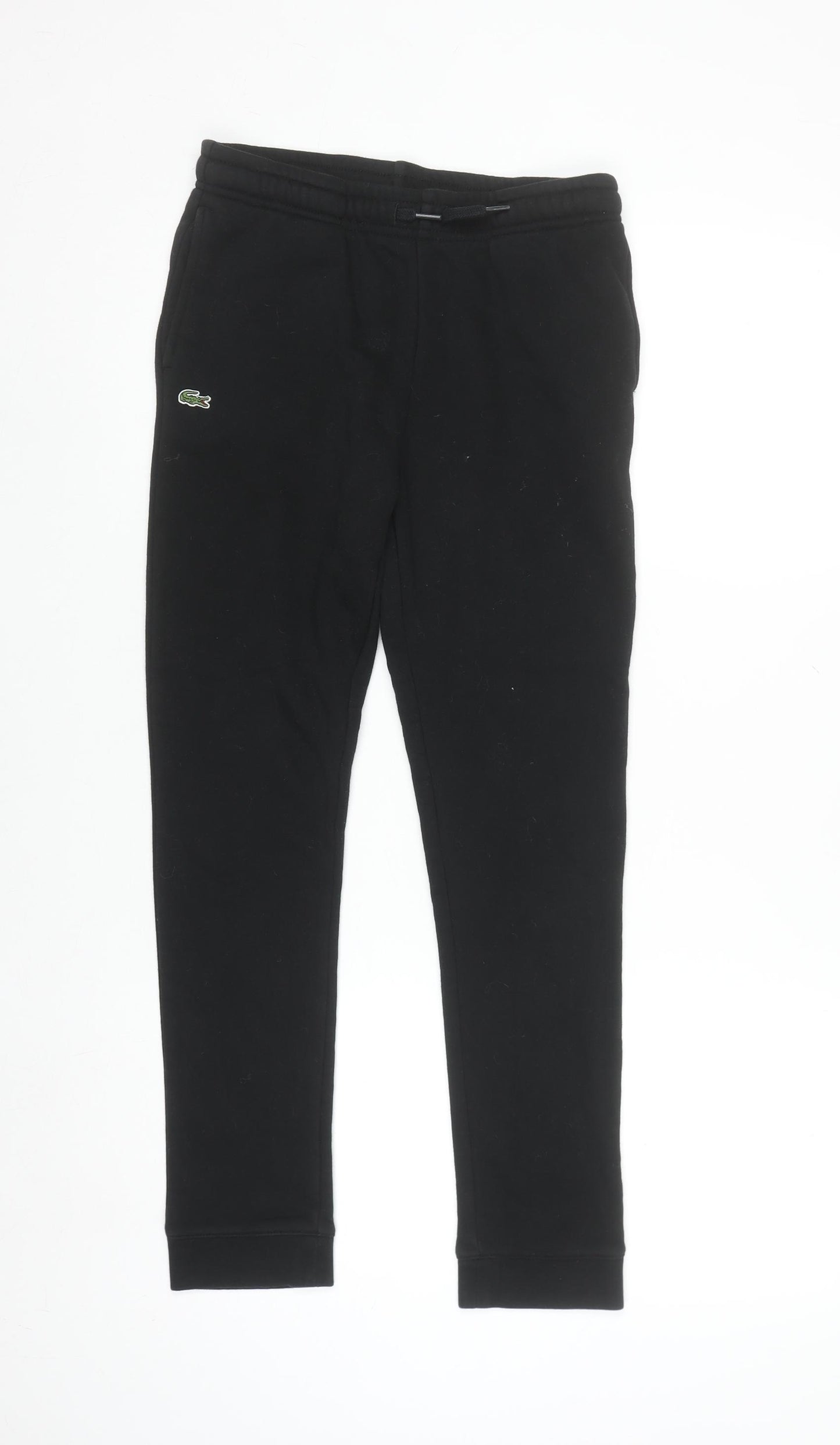 Lacoste Sport Women's Black Cotton Blend Jogger Trousers Size 14
