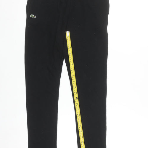 Lacoste Sport Women's Black Cotton Blend Jogger Trousers Size 14