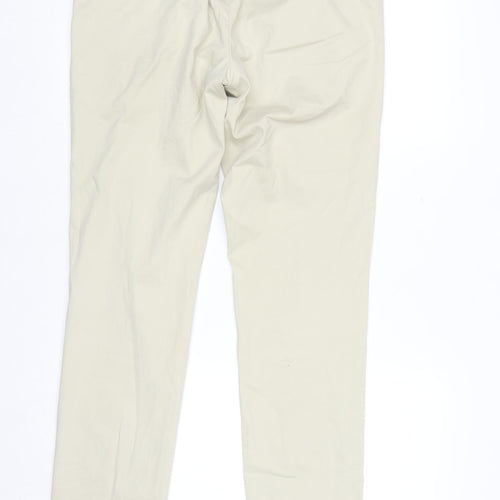 MMX Mens Beige Chino Trousers Size 32x34 Regular Fit Cotton