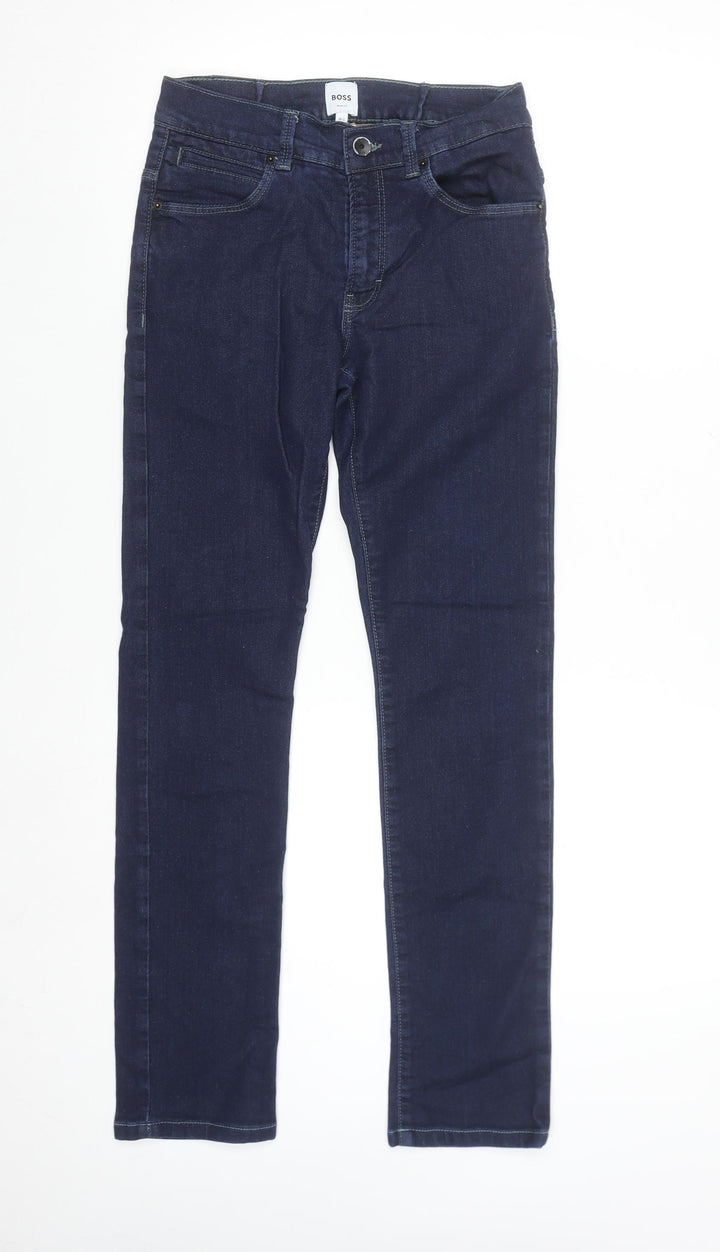 BOSS Women Dark Blue Slim Fit Jeans Size 14-S Classic Denim