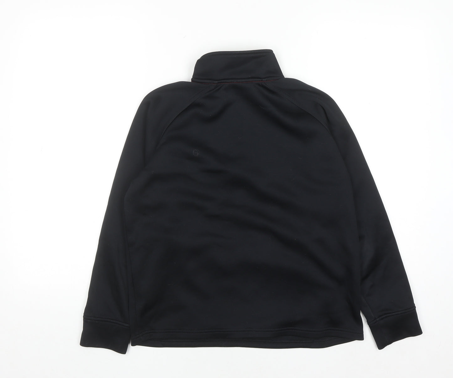 Canterbury Boys Black 12 Years 1/4 Zip Fleece Rugby Sweatshirt