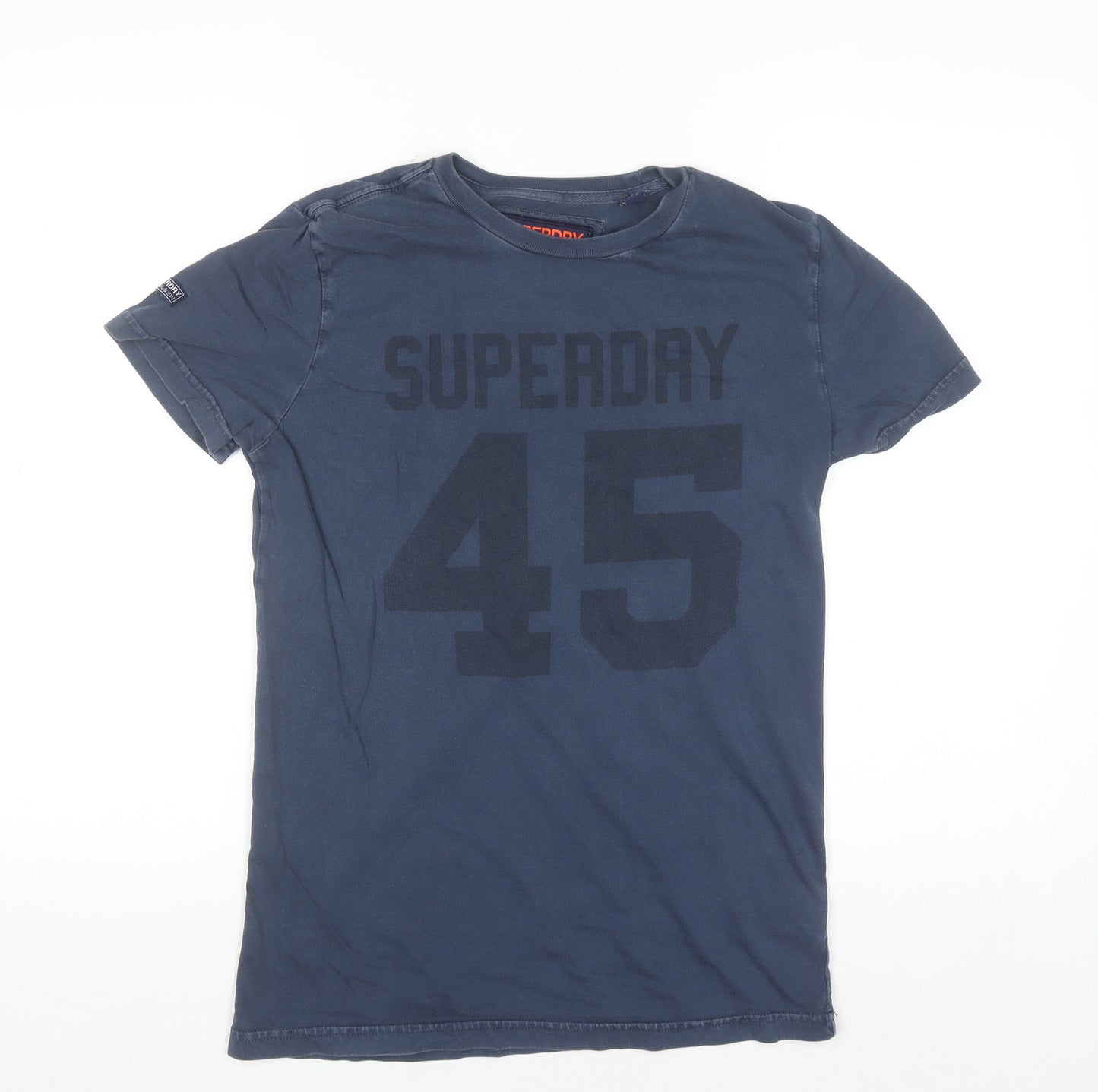 Superdry Men's Blue Heritage Washed Graphic T-Shirt Size S