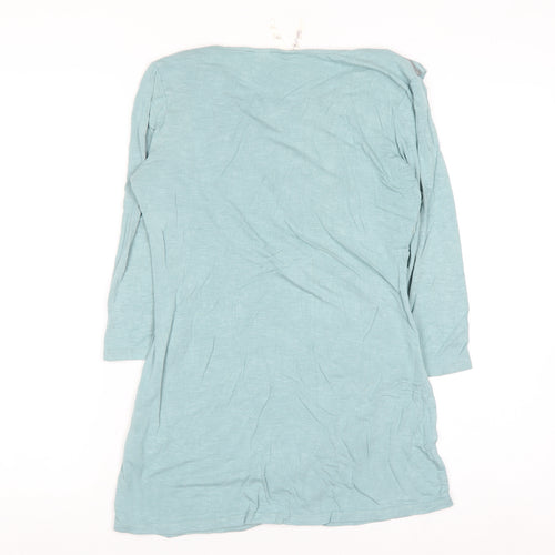 Seraphine Women Blue Wrap Maternity Blouse Size S