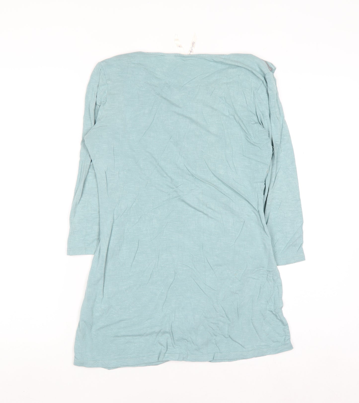 Seraphine Women Blue Wrap Maternity Blouse Size S