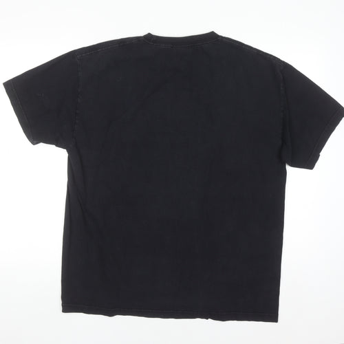 12 Grain Mens Black L Graphic Art Cotton Crew Neck T-Shirt