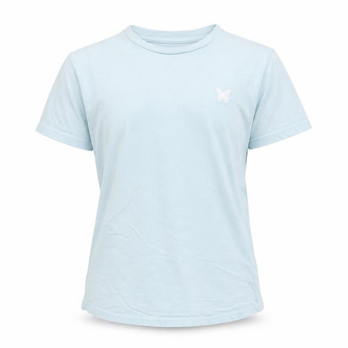 Good For Nothing Girls Blue Butterfly Logo T-Shirt 13-15 Years Cotton