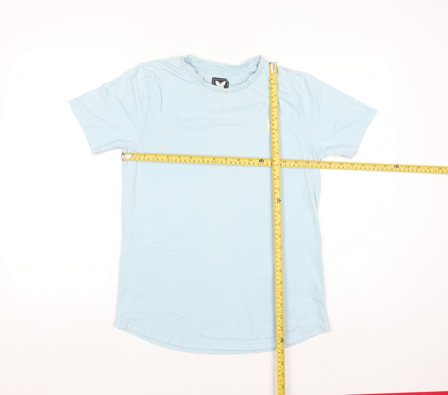 Good For Nothing Girls Blue Butterfly Logo T-Shirt 13-15 Years Cotton