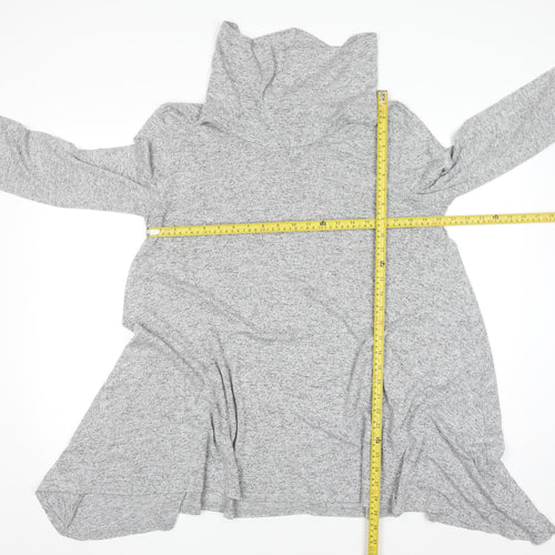 Voulez Vous Womens Grey Roll Neck Long Sleeve Pullover Jumper XL