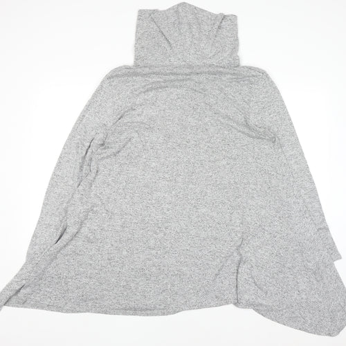 Voulez Vous Womens Grey Roll Neck Long Sleeve Pullover Jumper XL