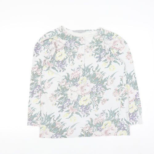 Principles Women’s Multicoloured Floral Jersey Long Sleeve Top Size 10/12