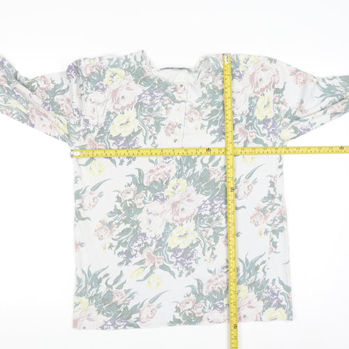 Principles Women’s Multicoloured Floral Jersey Long Sleeve Top Size 10/12