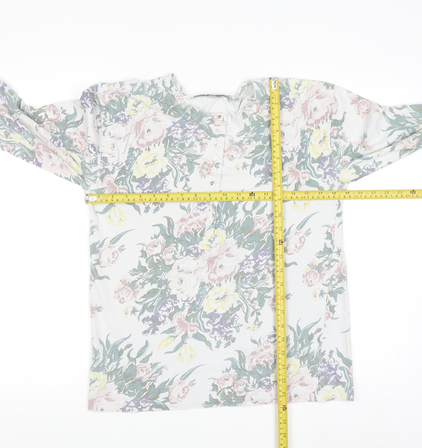 Principles Women’s Multicoloured Floral Jersey Long Sleeve Top Size 10/12