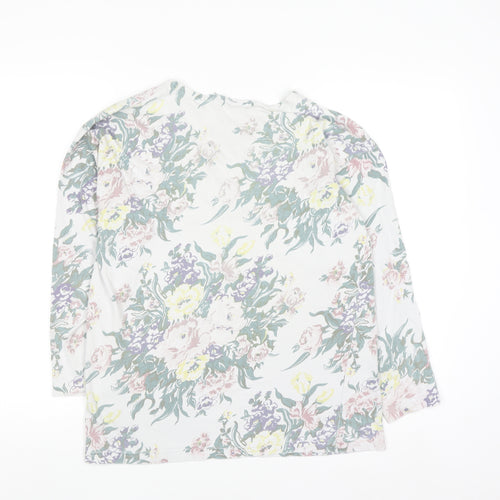 Principles Women’s Multicoloured Floral Jersey Long Sleeve Top Size 10/12