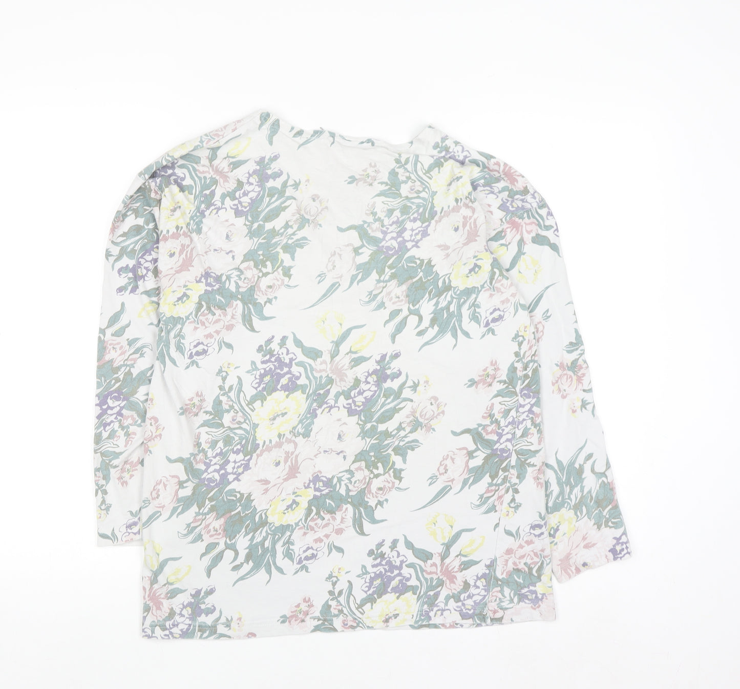 Principles Women’s Multicoloured Floral Jersey Long Sleeve Top Size 10/12