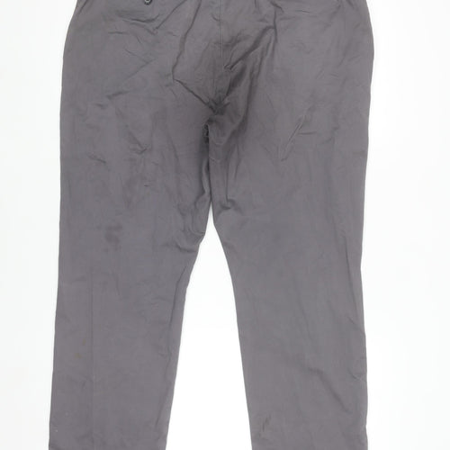 Dunnes Stores Men's Grey Chino Trousers 38x29 Regular Fit