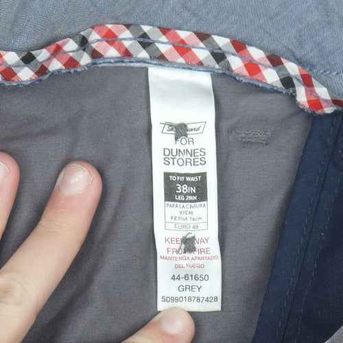 Dunnes Stores Men's Grey Chino Trousers 38x29 Regular Fit