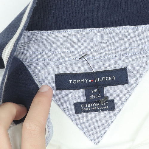 Tommy Hilfiger Men's White Custom Fit Short Sleeve Polo Shirt Size S
