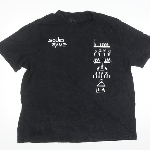 Netflix Squid Game Men's Black 3XL Graphic Cotton T-Shirt
