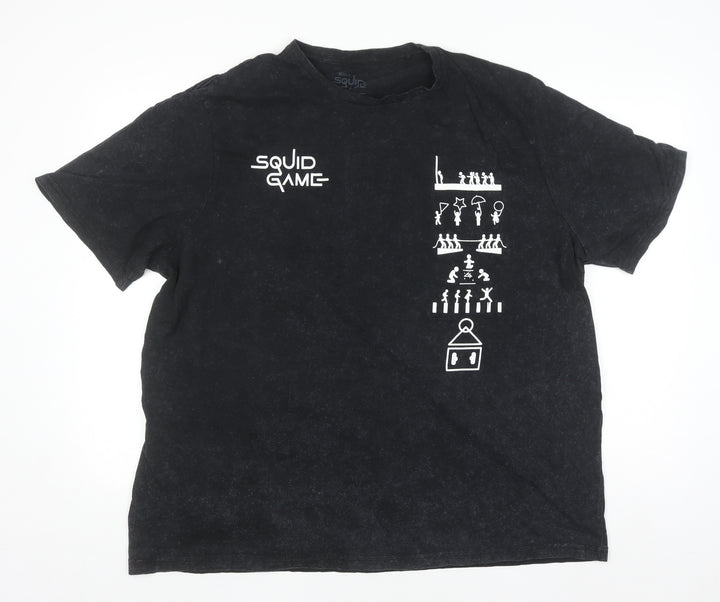 Netflix Squid Game Men's Black 3XL Graphic Cotton T-Shirt