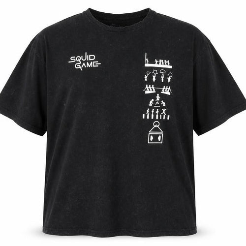 Netflix Squid Game Men's Black 3XL Graphic Cotton T-Shirt