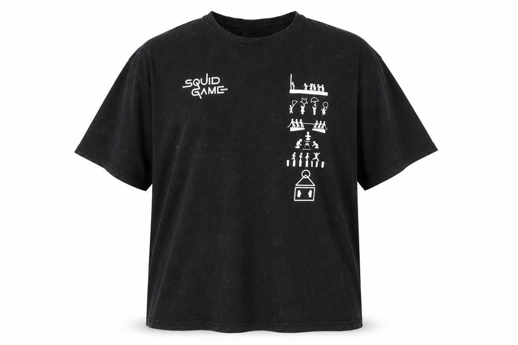 Netflix Squid Game Men's Black 3XL Graphic Cotton T-Shirt
