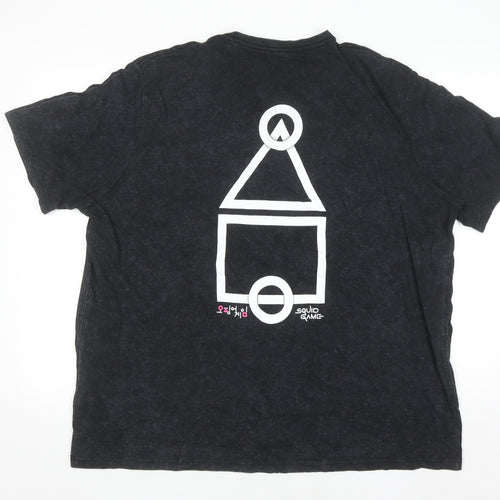 Netflix Squid Game Men's Black 3XL Graphic Cotton T-Shirt