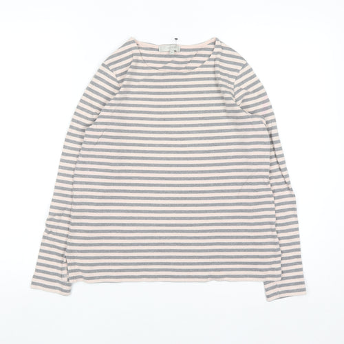 Hobbs Women’s Multicoloured Striped Cotton Pullover Jumper M