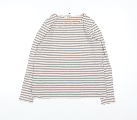 Hobbs Women’s Multicoloured Striped Cotton Pullover Jumper M