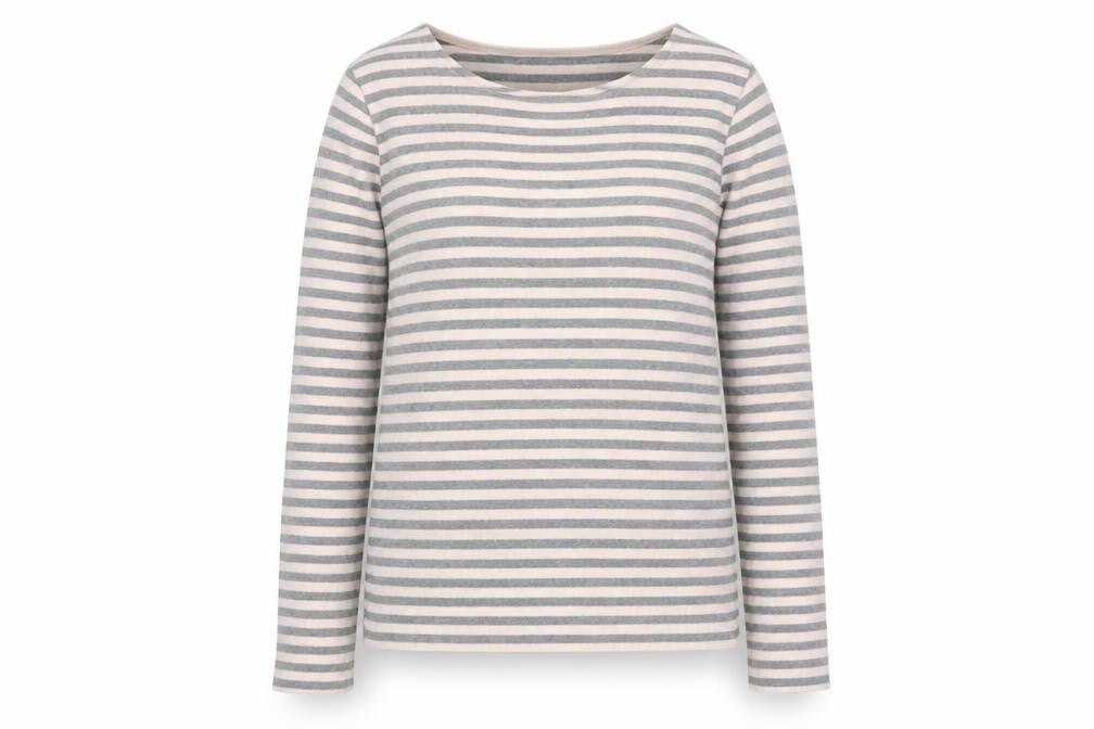 Front view of Hobbs Women’s Multicoloured Striped Cotton jumper M