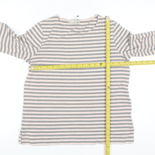 Hobbs Women’s Multicoloured Striped Cotton Pullover Jumper M