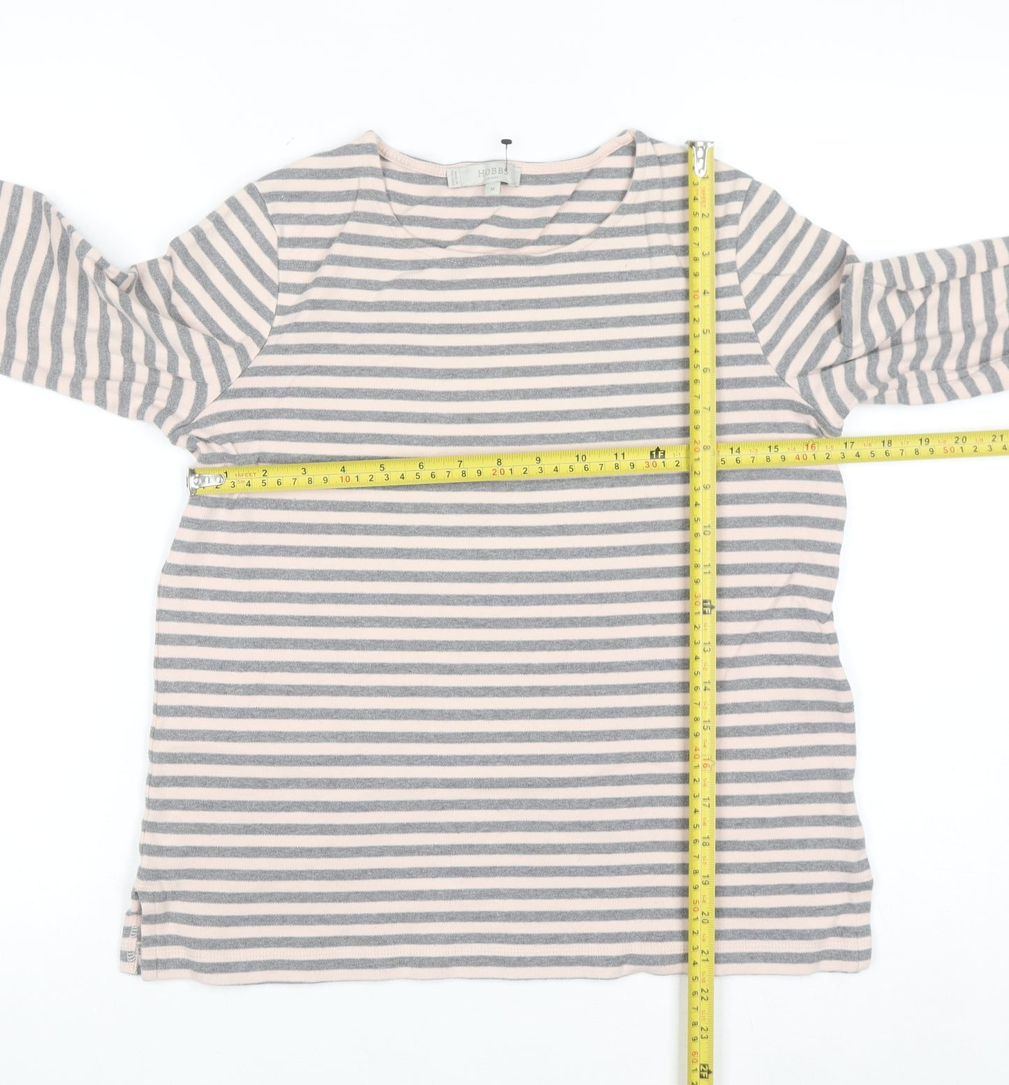 Hobbs Women’s Multicoloured Striped Cotton Pullover Jumper M