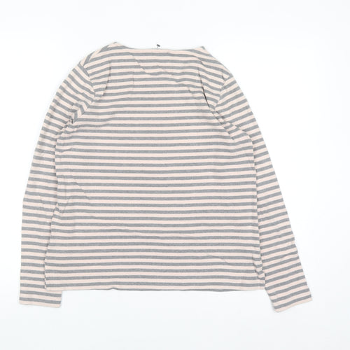 Hobbs Women’s Multicoloured Striped Cotton Pullover Jumper M