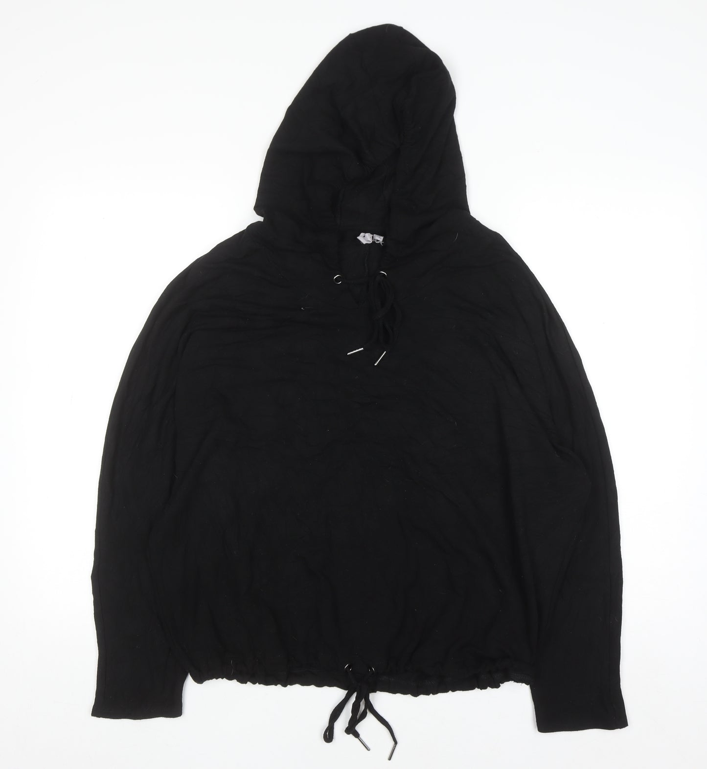 Cable & Gauge Women's Black Pullover Hoodie Size M Lightweight
